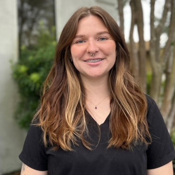 Front desk team member Allison