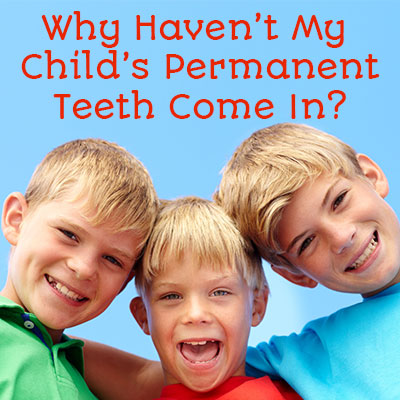 Goose Creek dentists, Dr. Zuffi, Dr. Barganier, and Dr. Hassin at Carolina Complete Dental shares medical reasons that your child’s permanent teeth may take longer to come in than other kids their age.